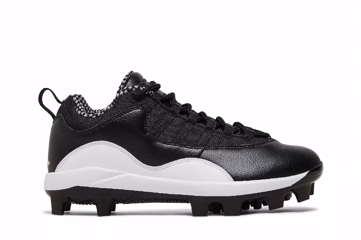 Air Jordan 10 MCS Low Black White, view 2