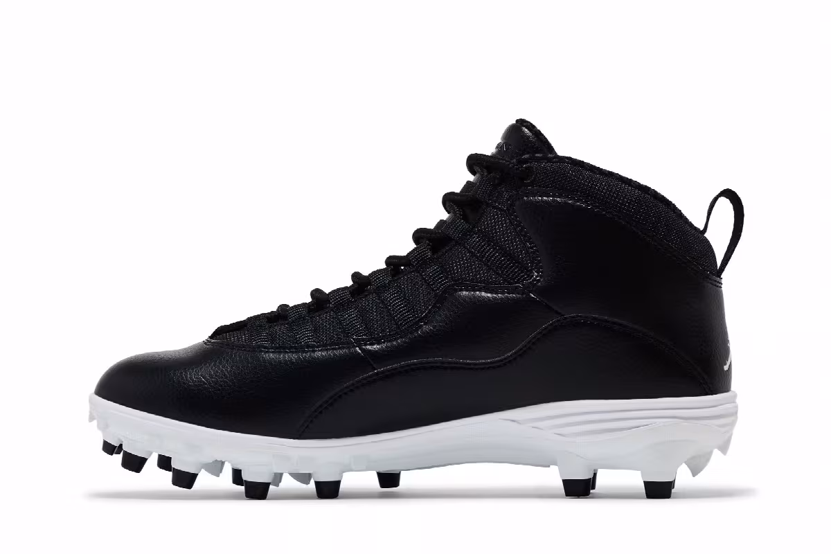 Air Jordan 10 TD Mid Black White, view 4