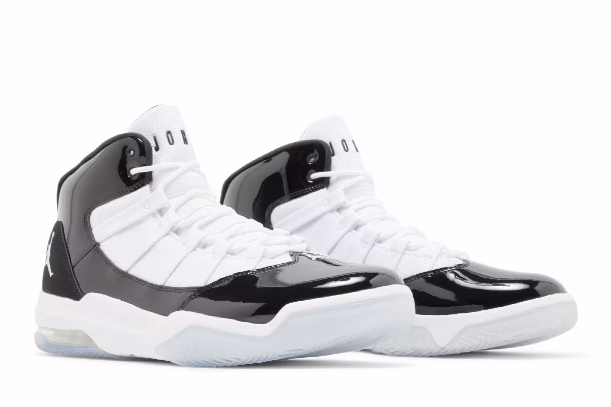Air Jordan Max Aura Black White, view 9