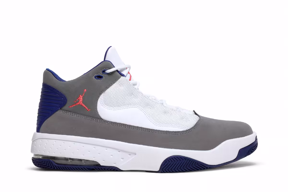 Air Jordan Max Aura 2 Grey Royal Blue, view 2