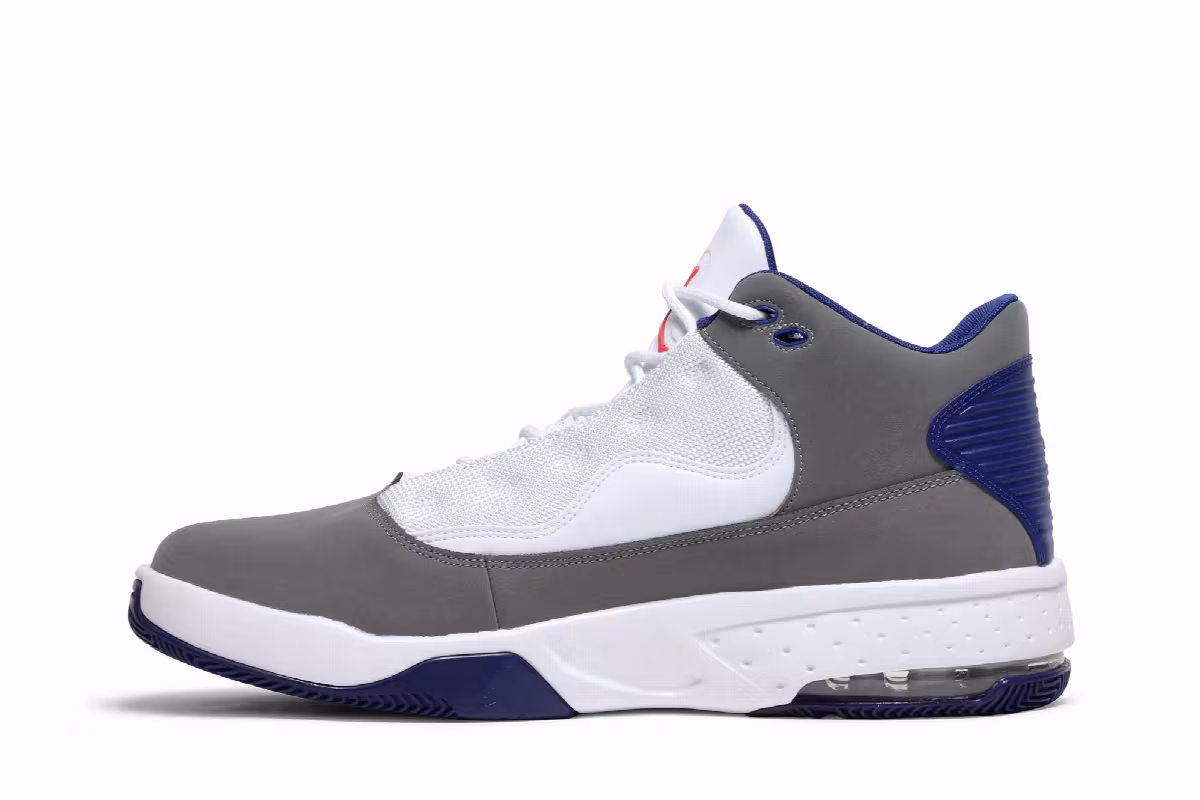 Air Jordan Max Aura 2 Grey Royal Blue, view 4