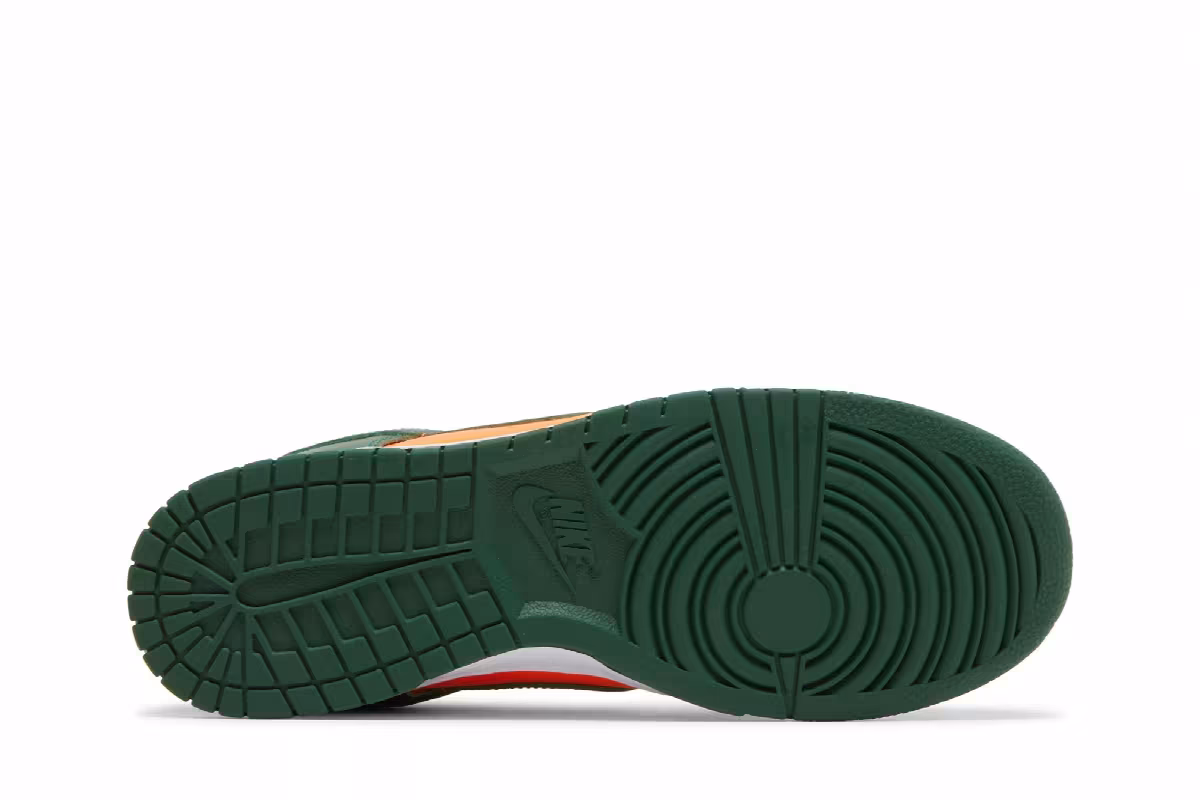 Nike Dunk Low Miami Hurricanes, view 5