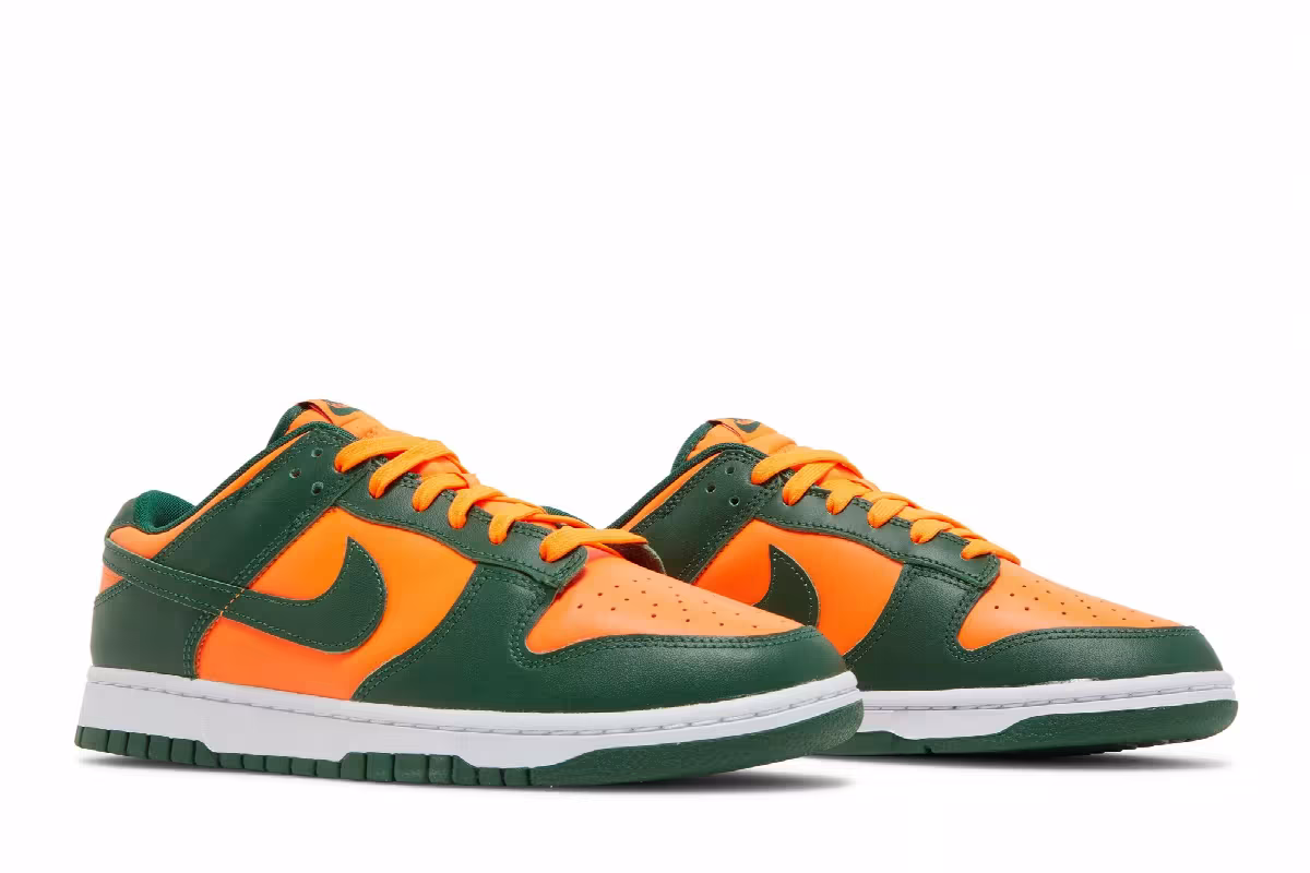 Nike Dunk Low Miami Hurricanes, view 9