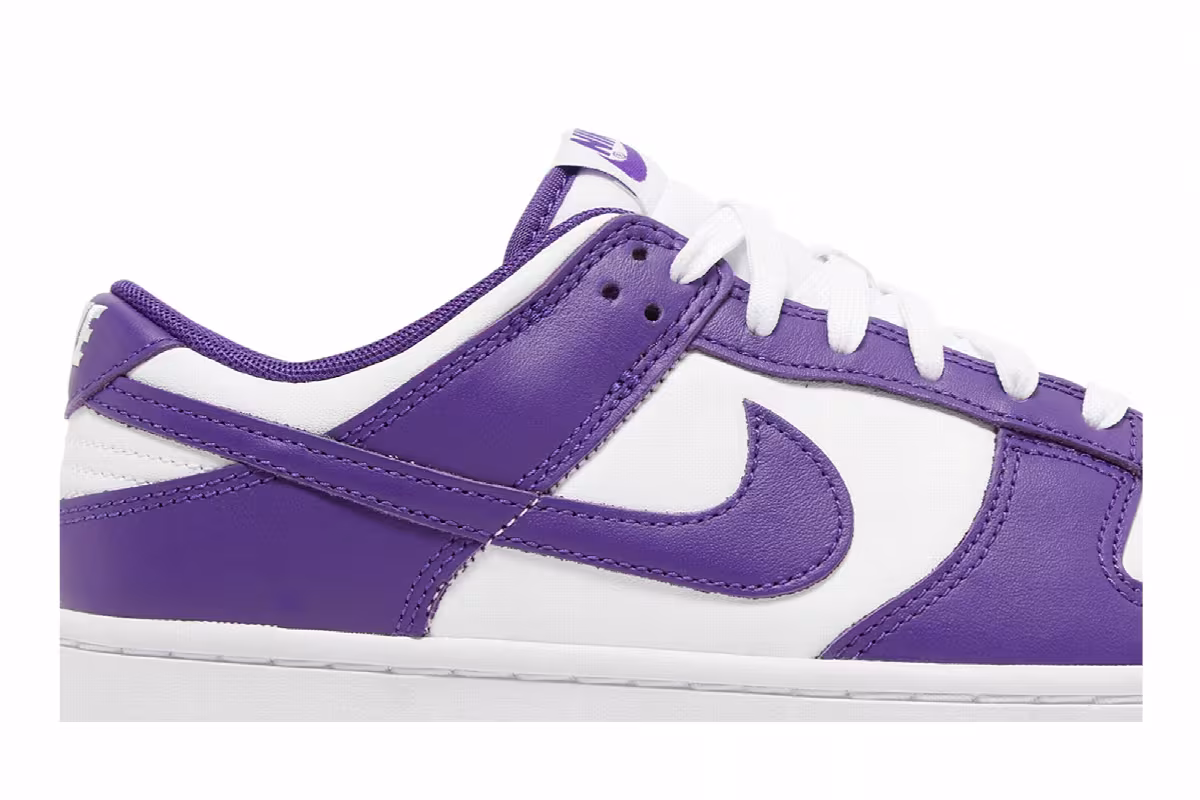 Nike Dunk Low Championship Purple, view 3