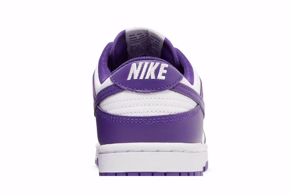 Nike Dunk Low Championship Purple, view 8