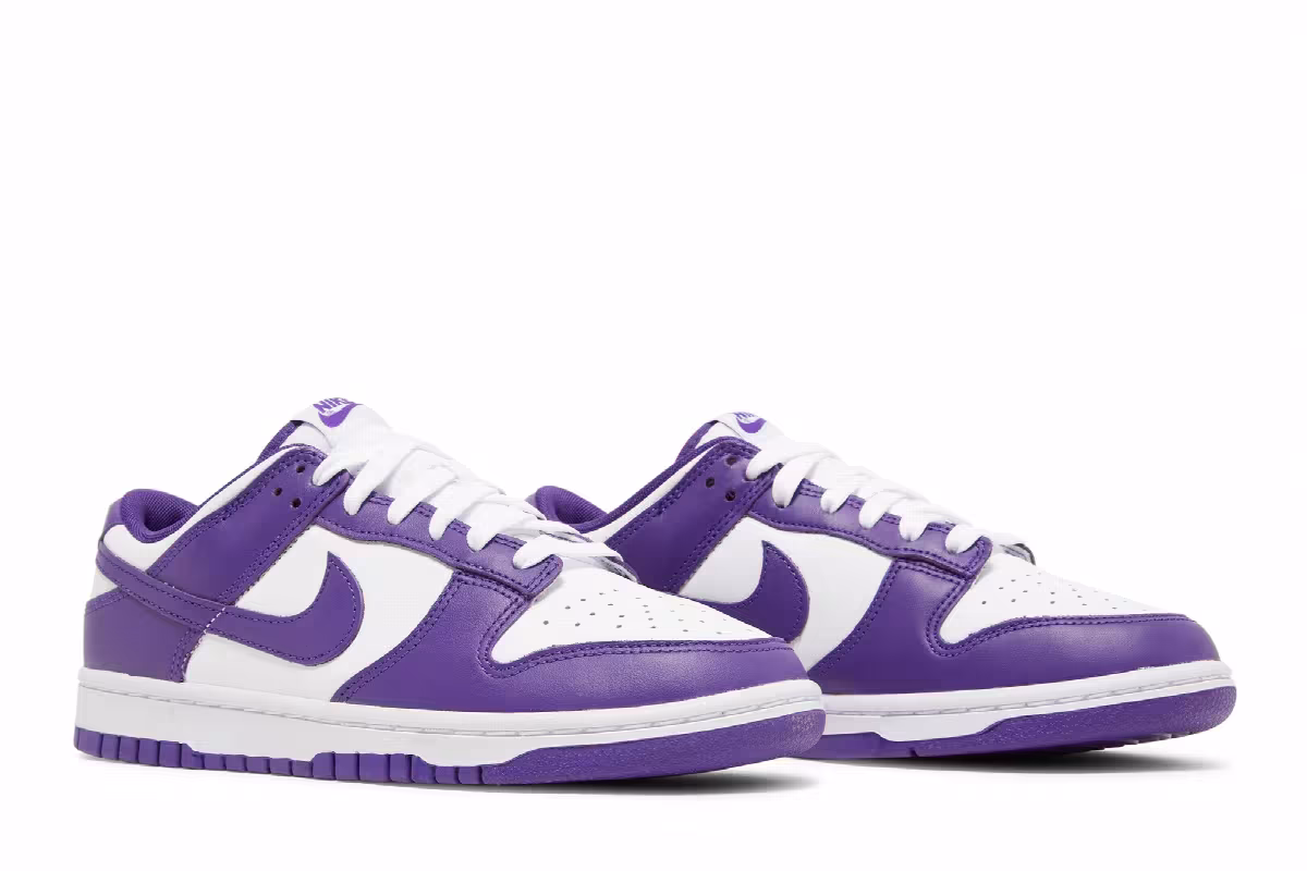 Nike Dunk Low Championship Purple, view 9