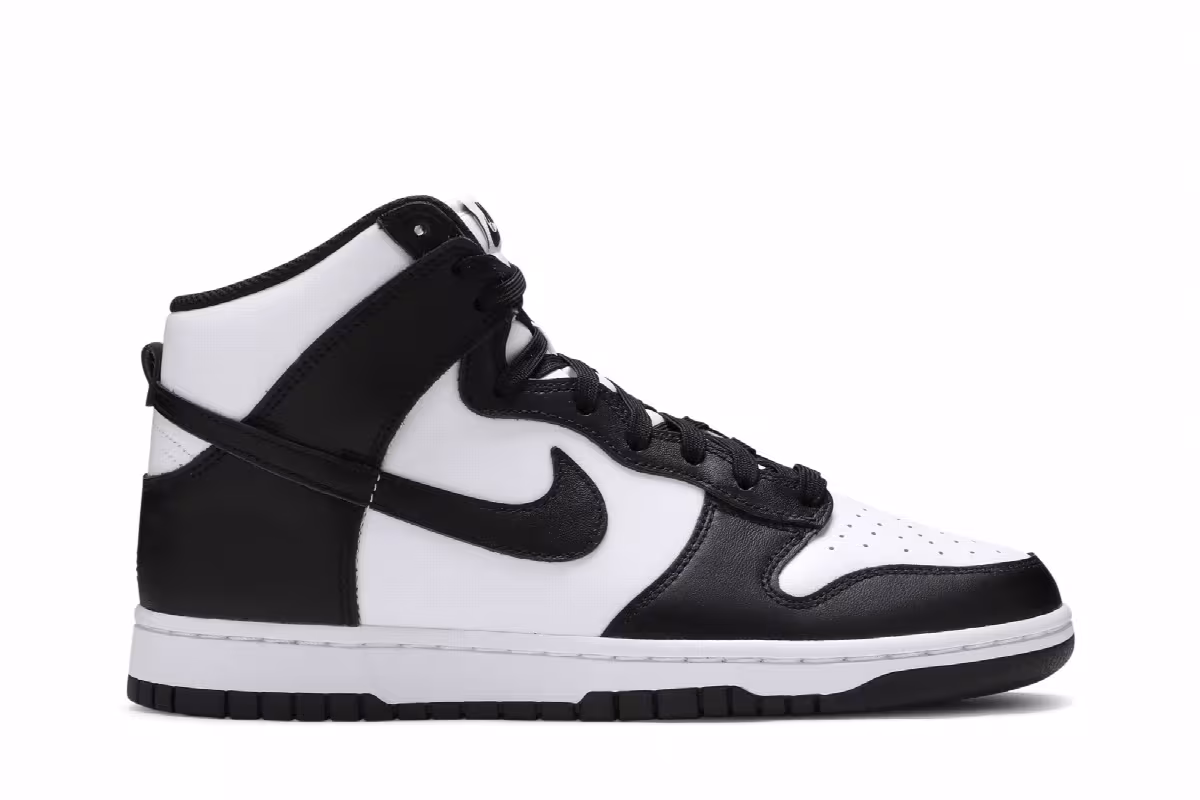 Nike Dunk High Black White, view 2
