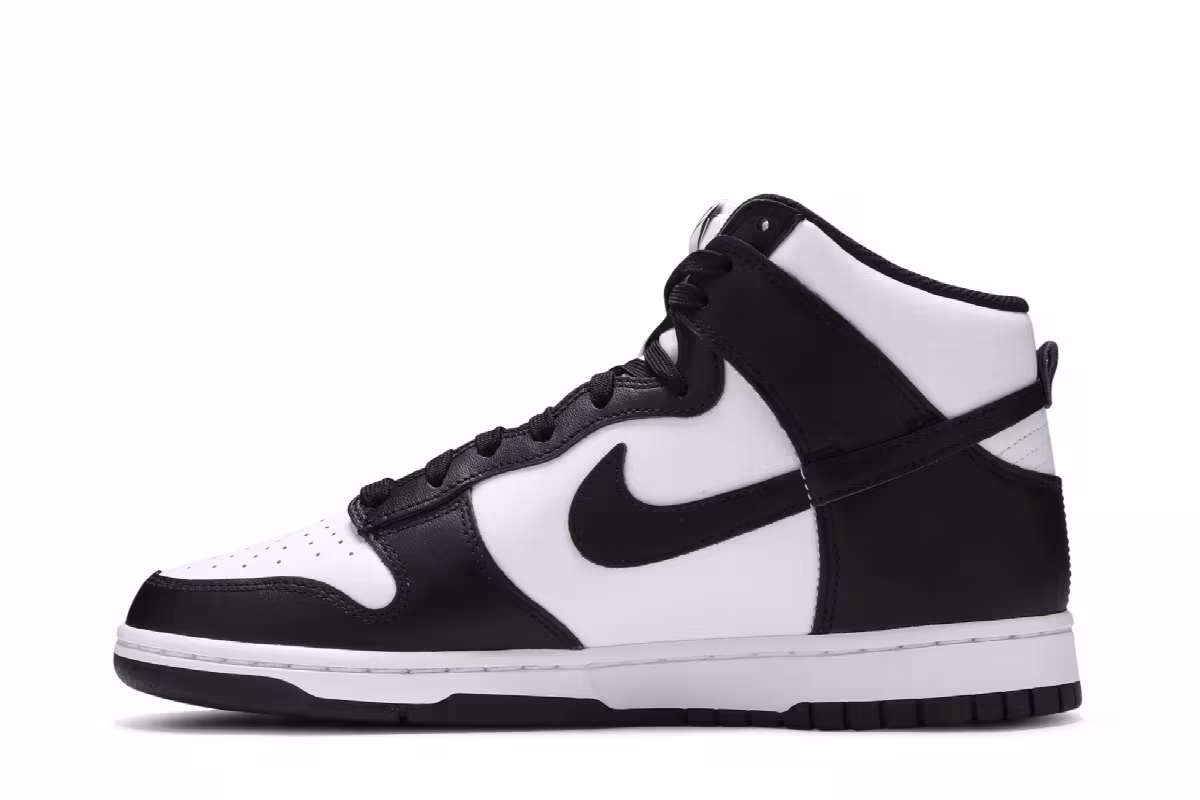Nike Dunk High Black White, view 4