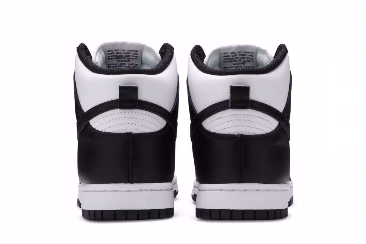 Nike Dunk High Black White, view 7