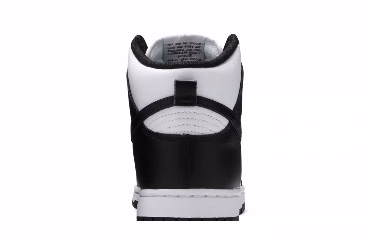 Nike Dunk High Black White, view 8