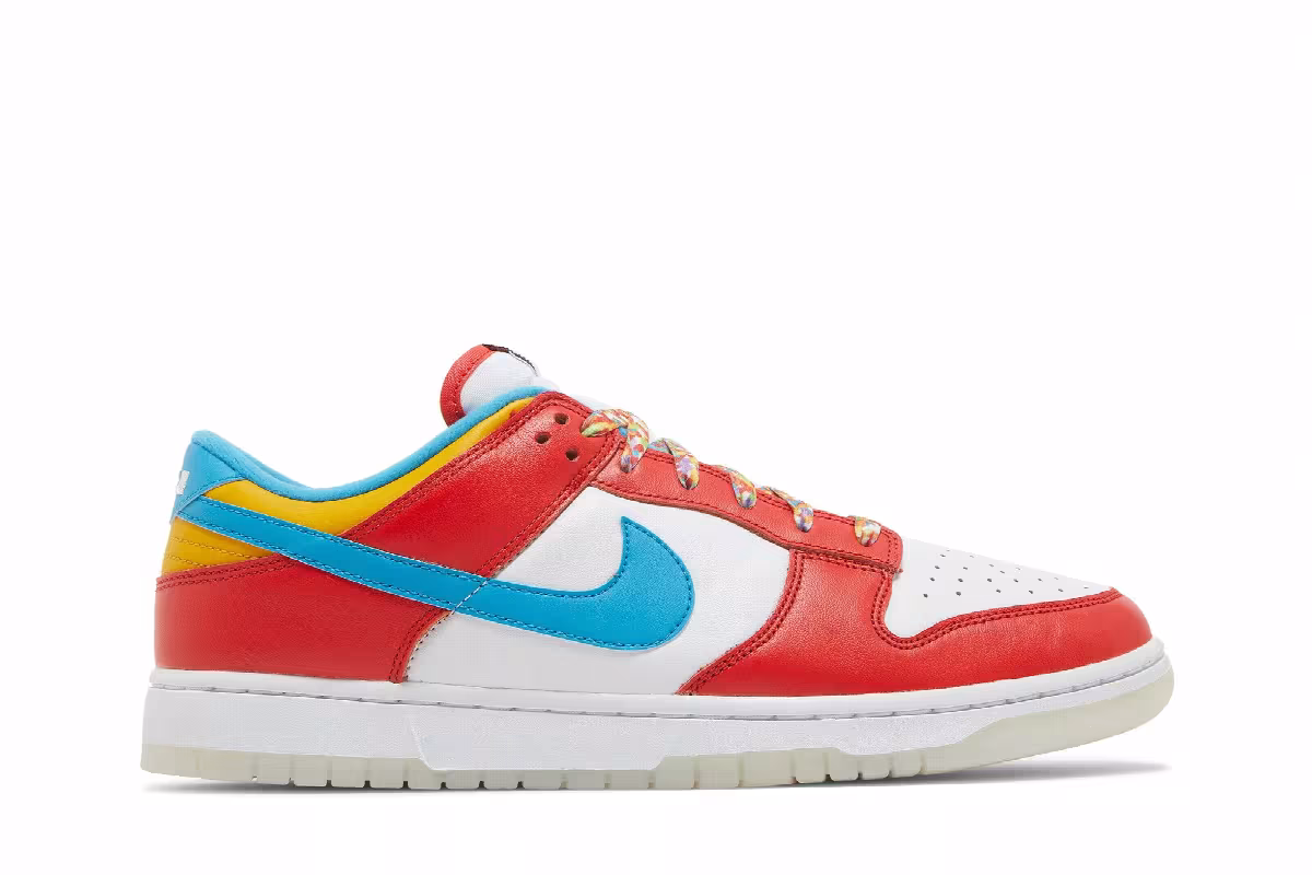 LeBron James x Fruity Pebbles x Nike Dunk Low, view 2