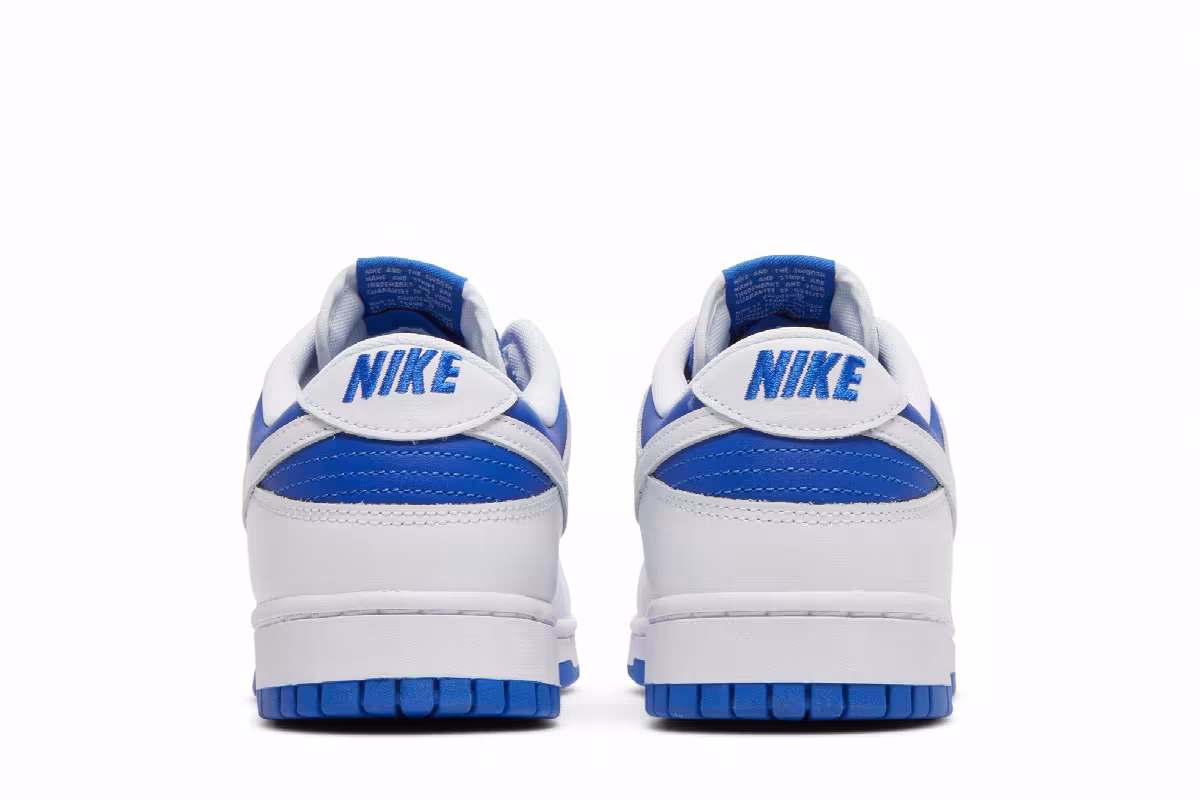 Nike Dunk Low Racer Blue White, view 7