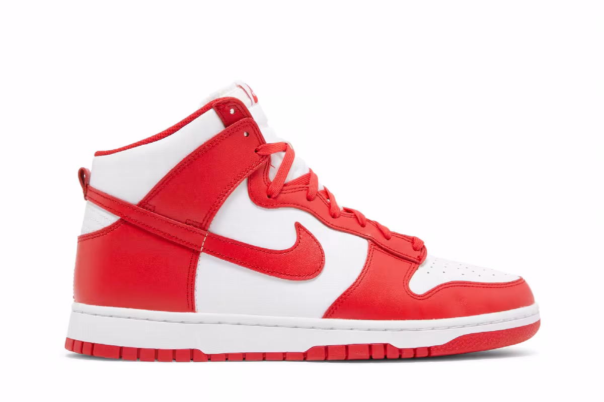 Nike Dunk High Championship Red, view 2