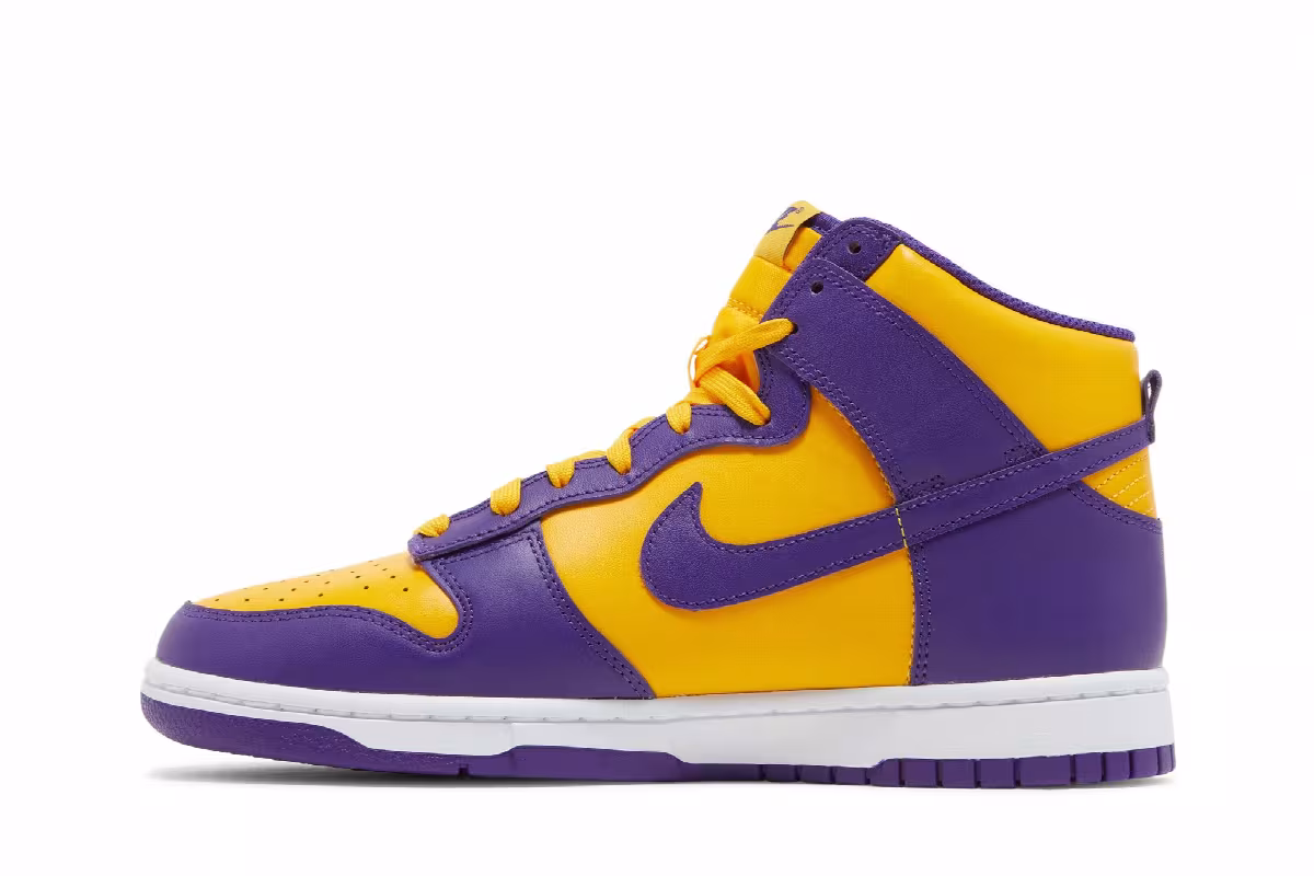 Nike Dunk High Lakers, view 4