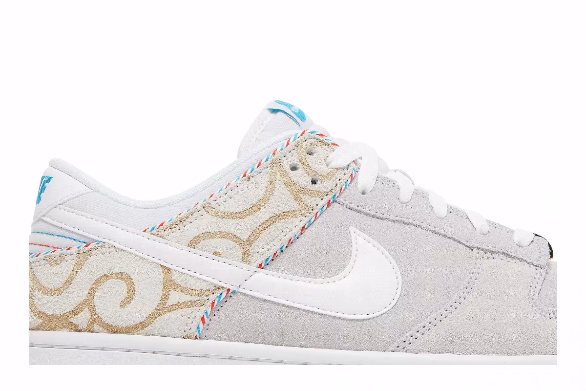 Nike Dunk Low SE Barber Shop - Grey, view 3