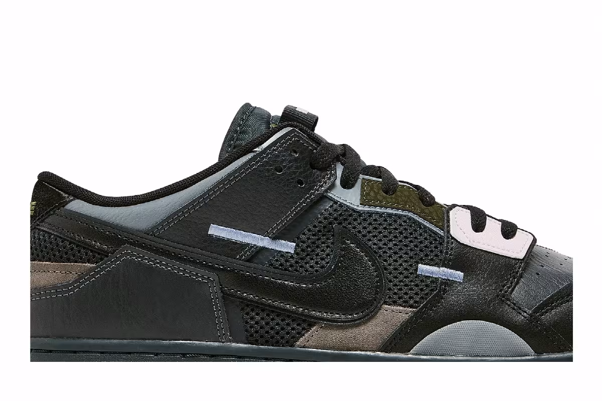 Nike Dunk Low Scrap Black, view 3