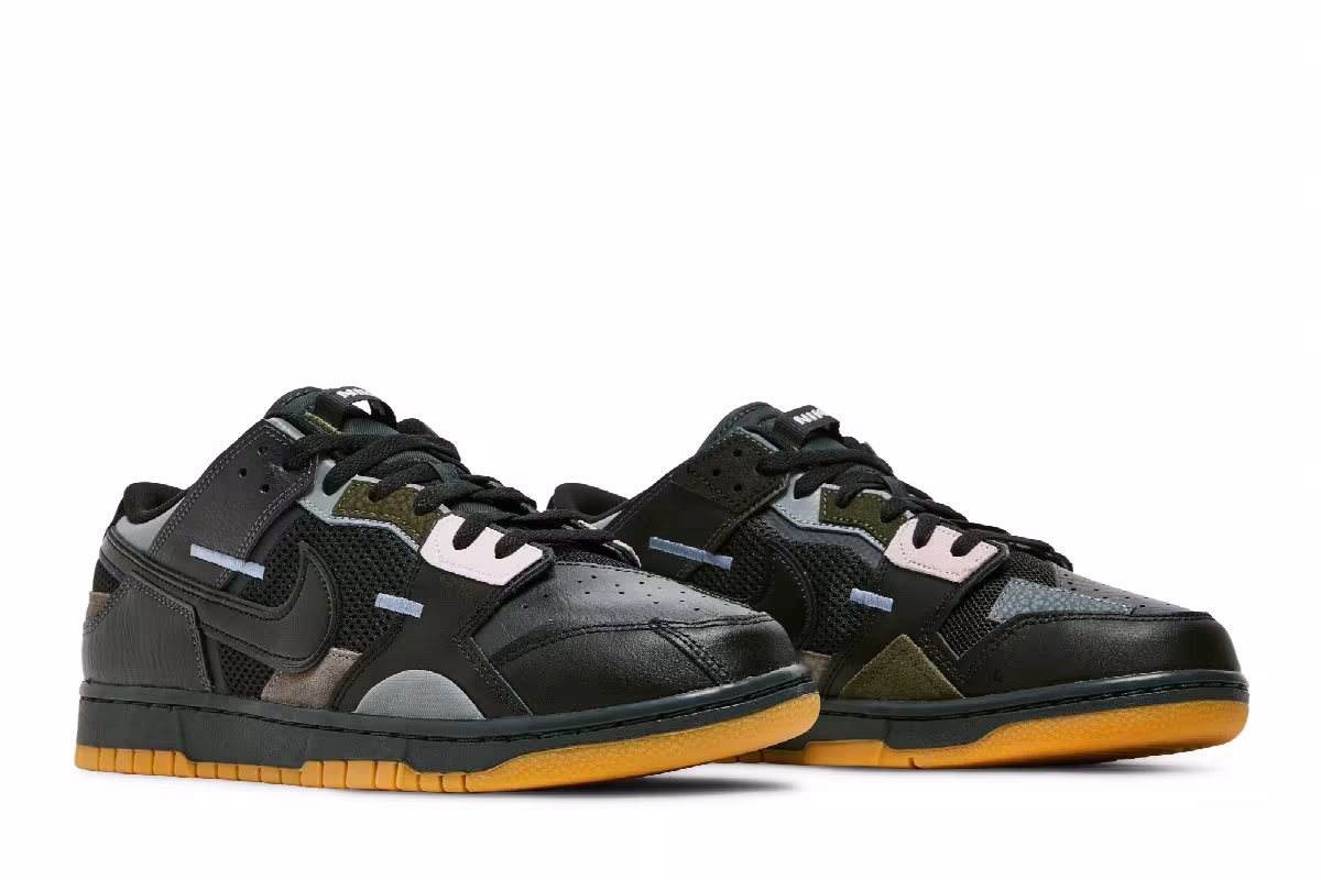 Nike Dunk Low Scrap Black, view 9