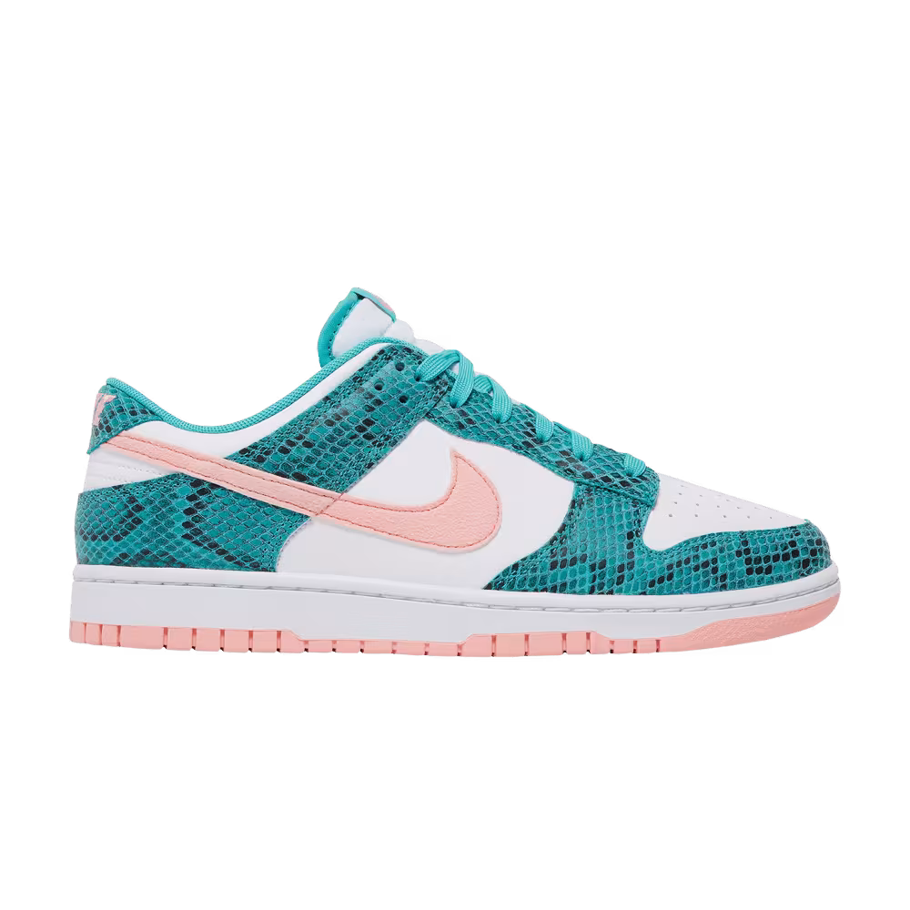 Nike Dunk Low Washed Teal Snakeskin