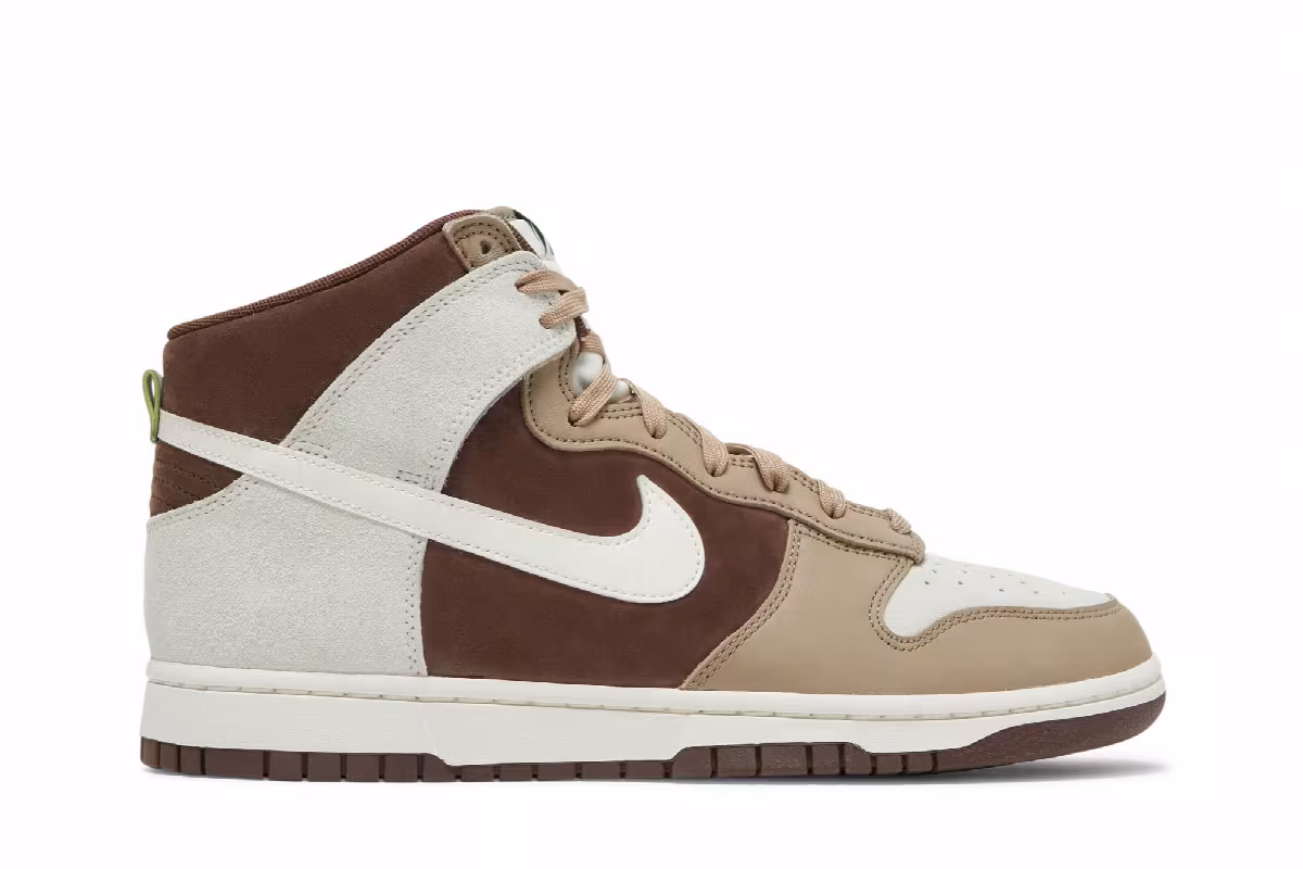 Nike Dunk High Light Chocolate, view 2