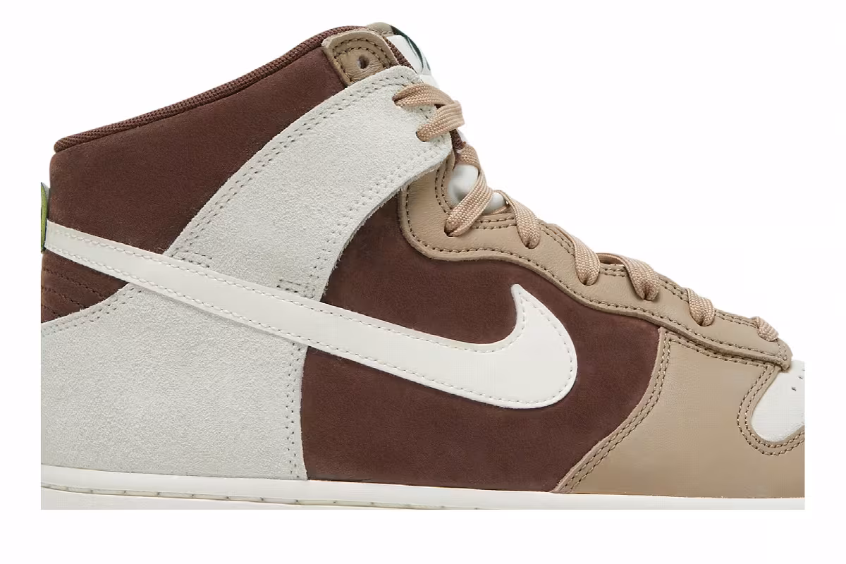 Nike Dunk High Light Chocolate, view 3