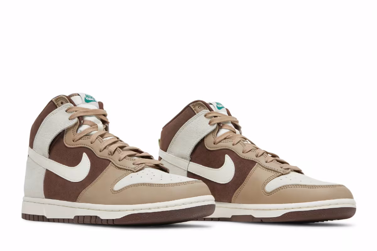 Nike Dunk High Light Chocolate, view 9