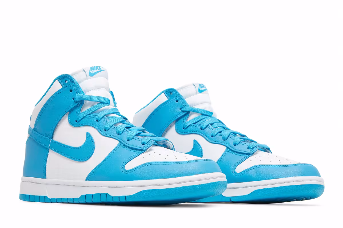Nike Dunk High Laser Blue, view 9