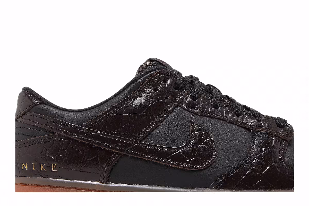 Nike Dunk Low SE Chocolate Croc, view 3