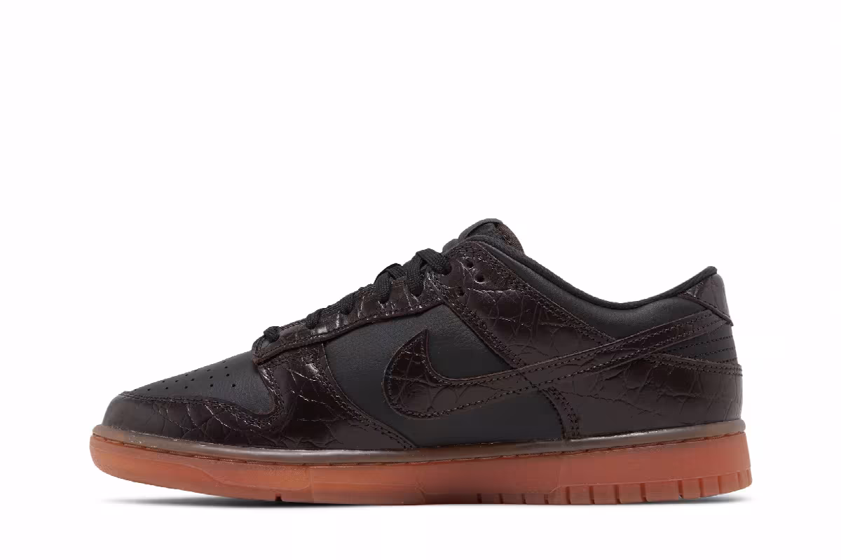Nike Dunk Low SE Chocolate Croc, view 4