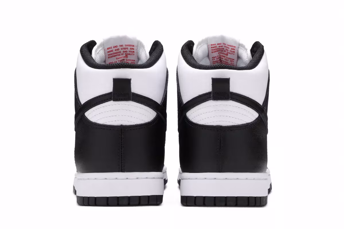 Nike Dunk High Black White, view 7