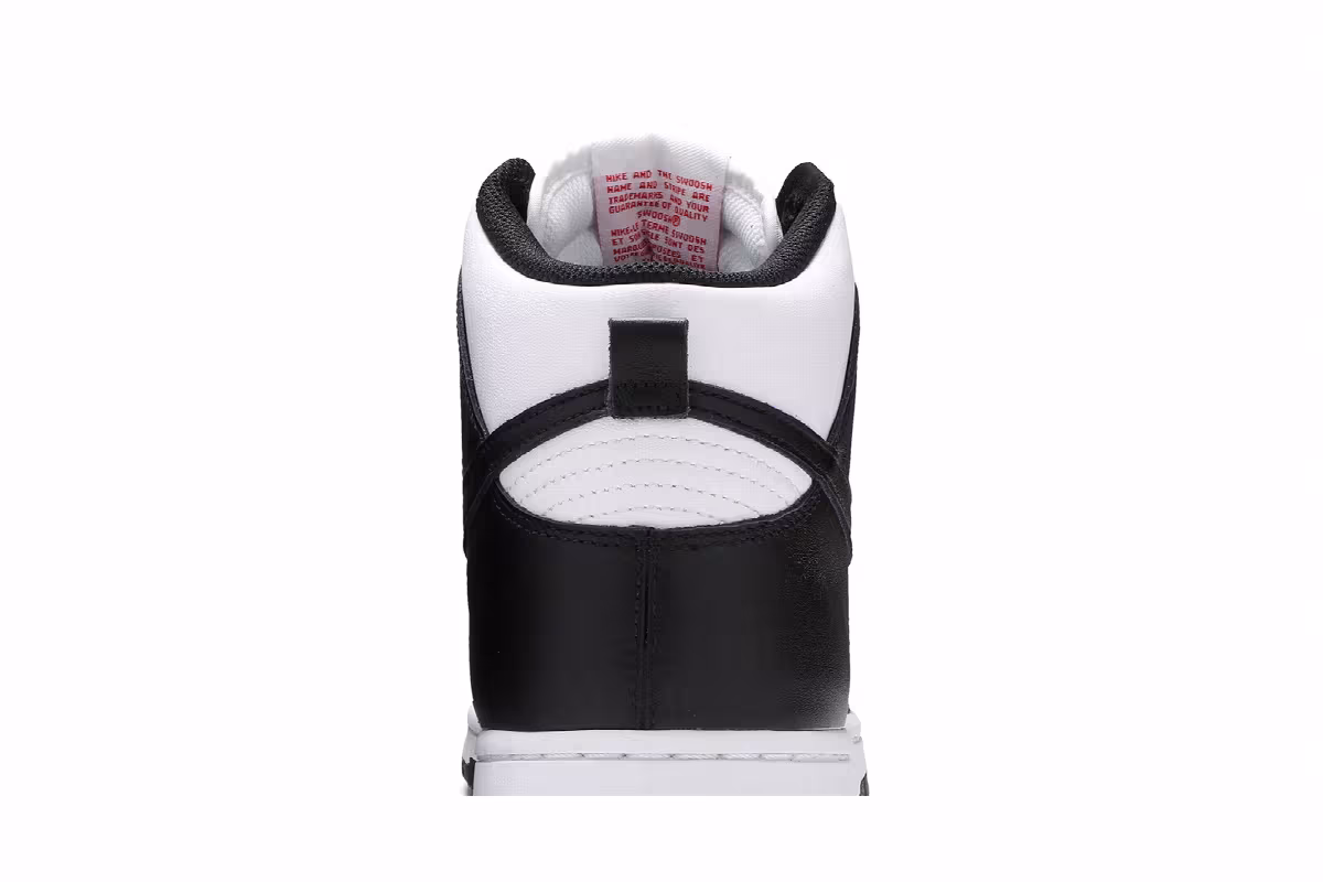 Nike Dunk High Black White, view 8