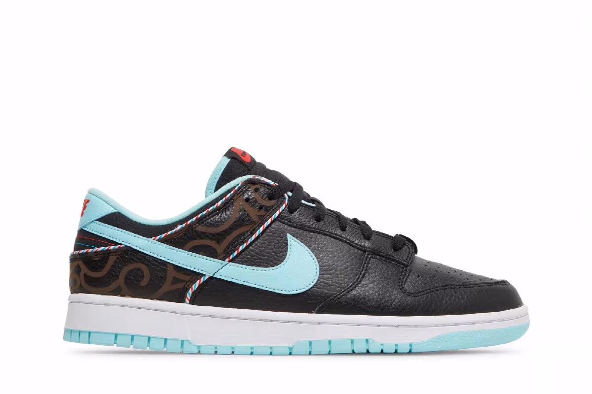 Nike Dunk Low SE Barber Shop - Black, view 2