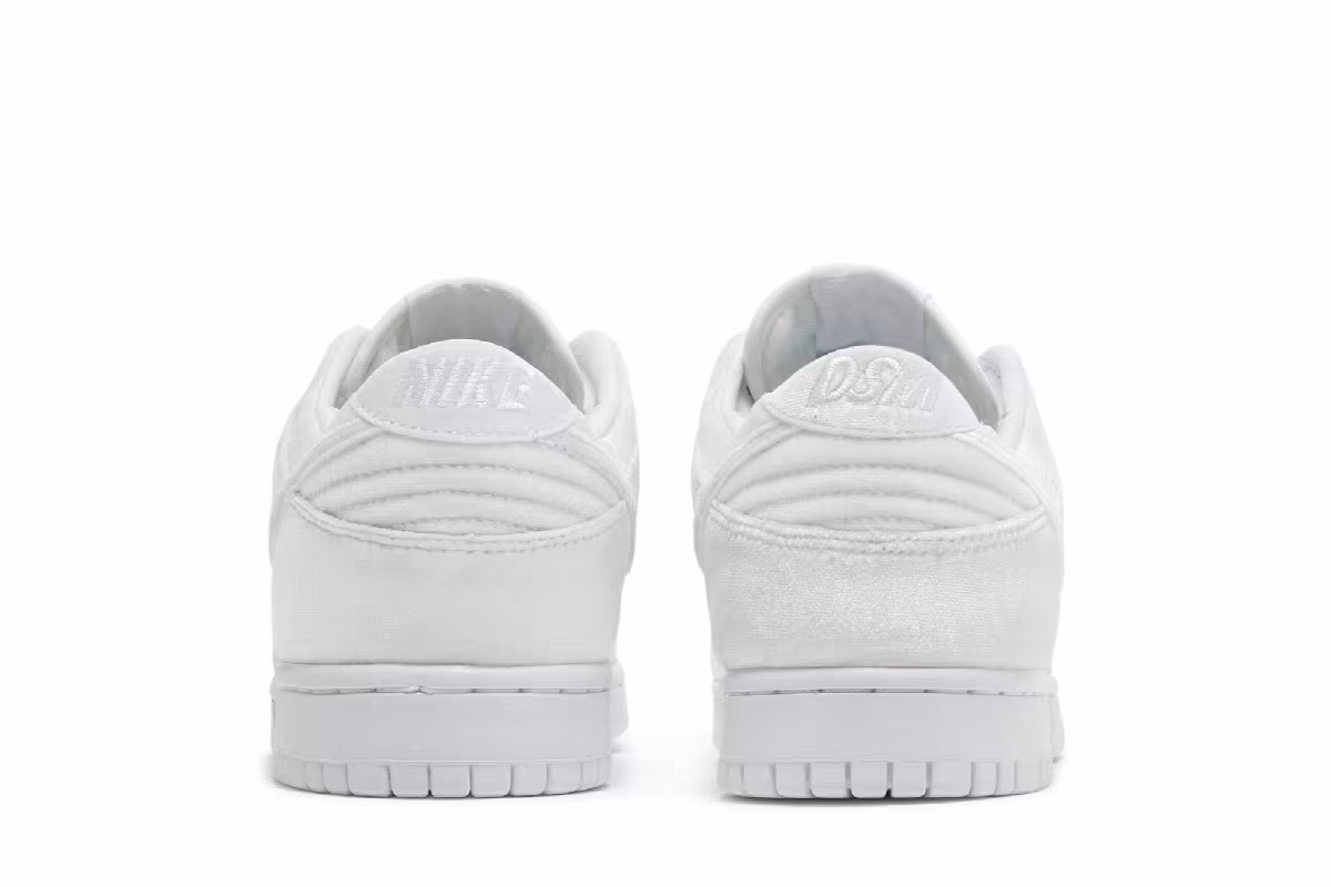 Dover Street Market x Nike Dunk Low White Velvet, view 7