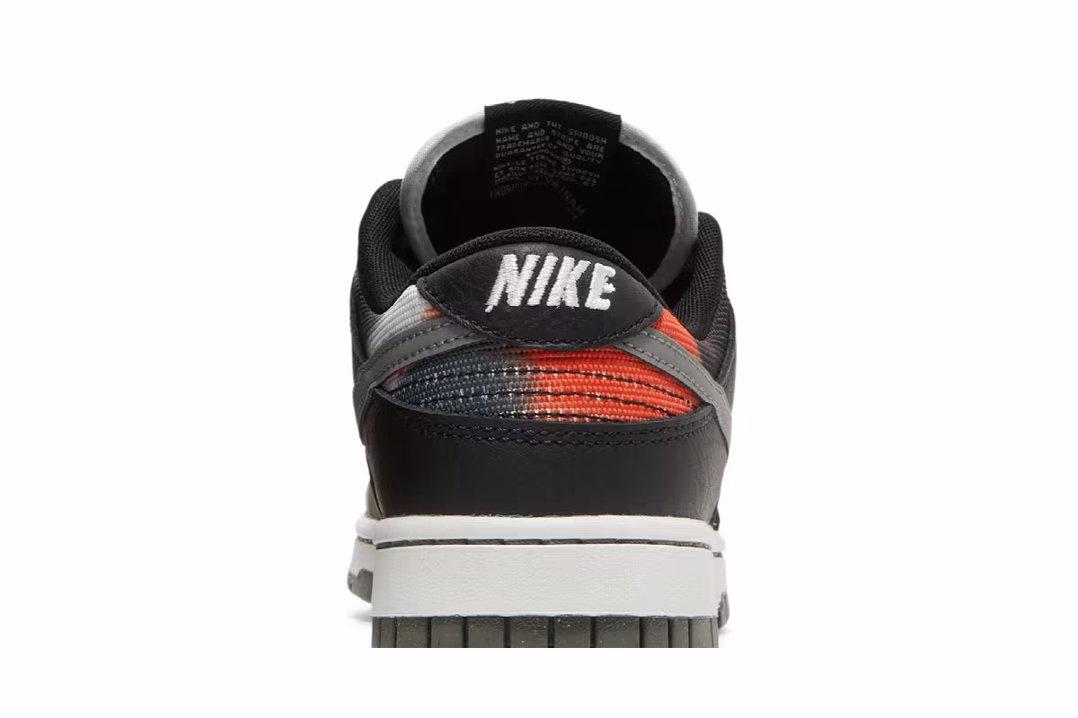 Nike Dunk Low Graffiti Pack - Black Red, view 8