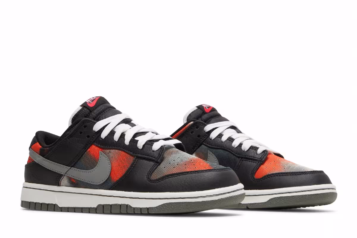 Nike Dunk Low Graffiti Pack - Black Red, view 9
