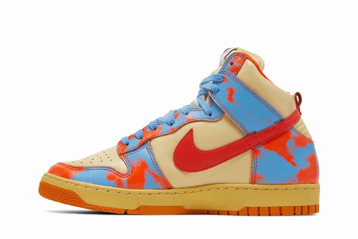 Nike Men's Dunk High 1985 Orange Acid Wash, view 4
