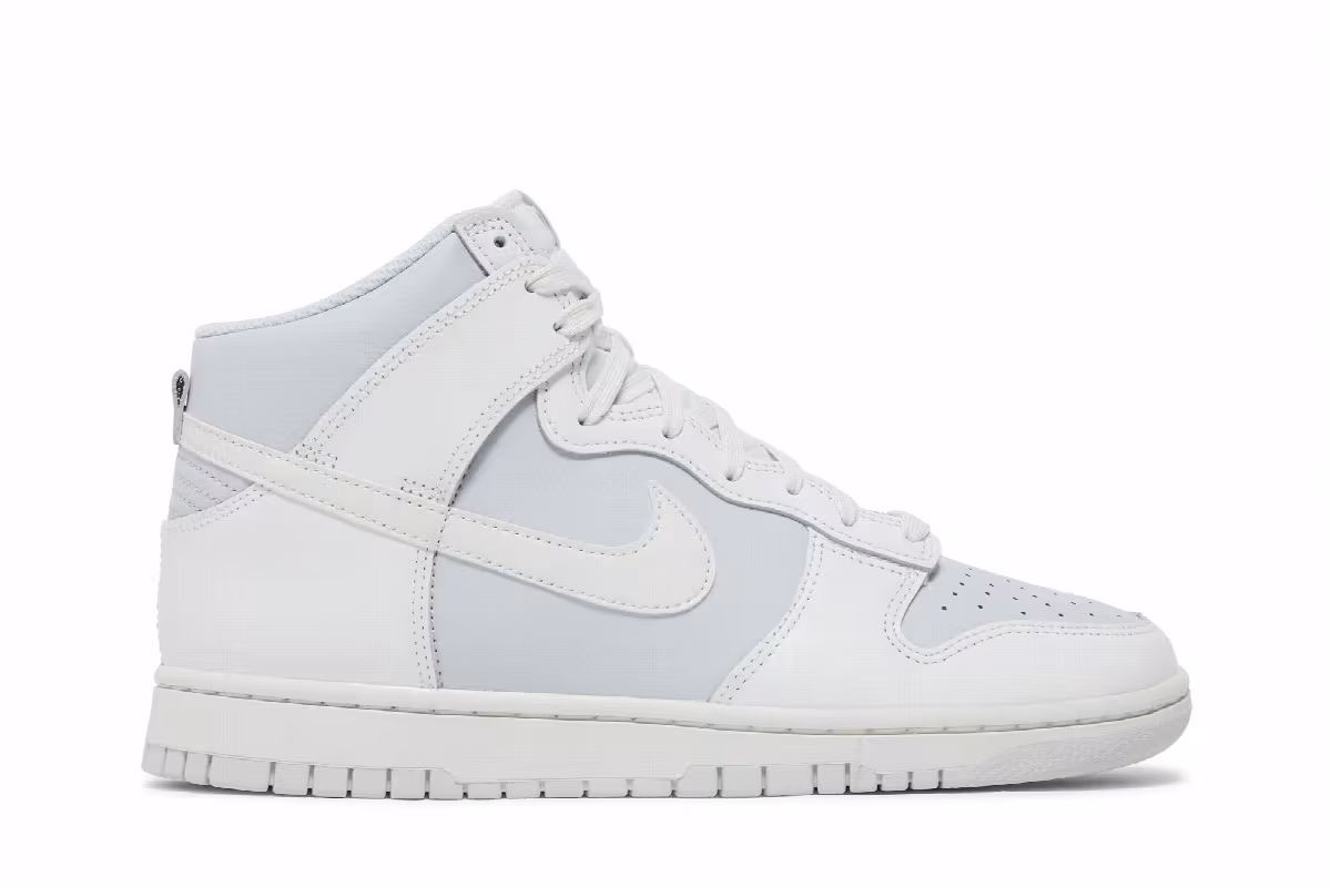 Nike Dunk High White Pure Platinum, view 2