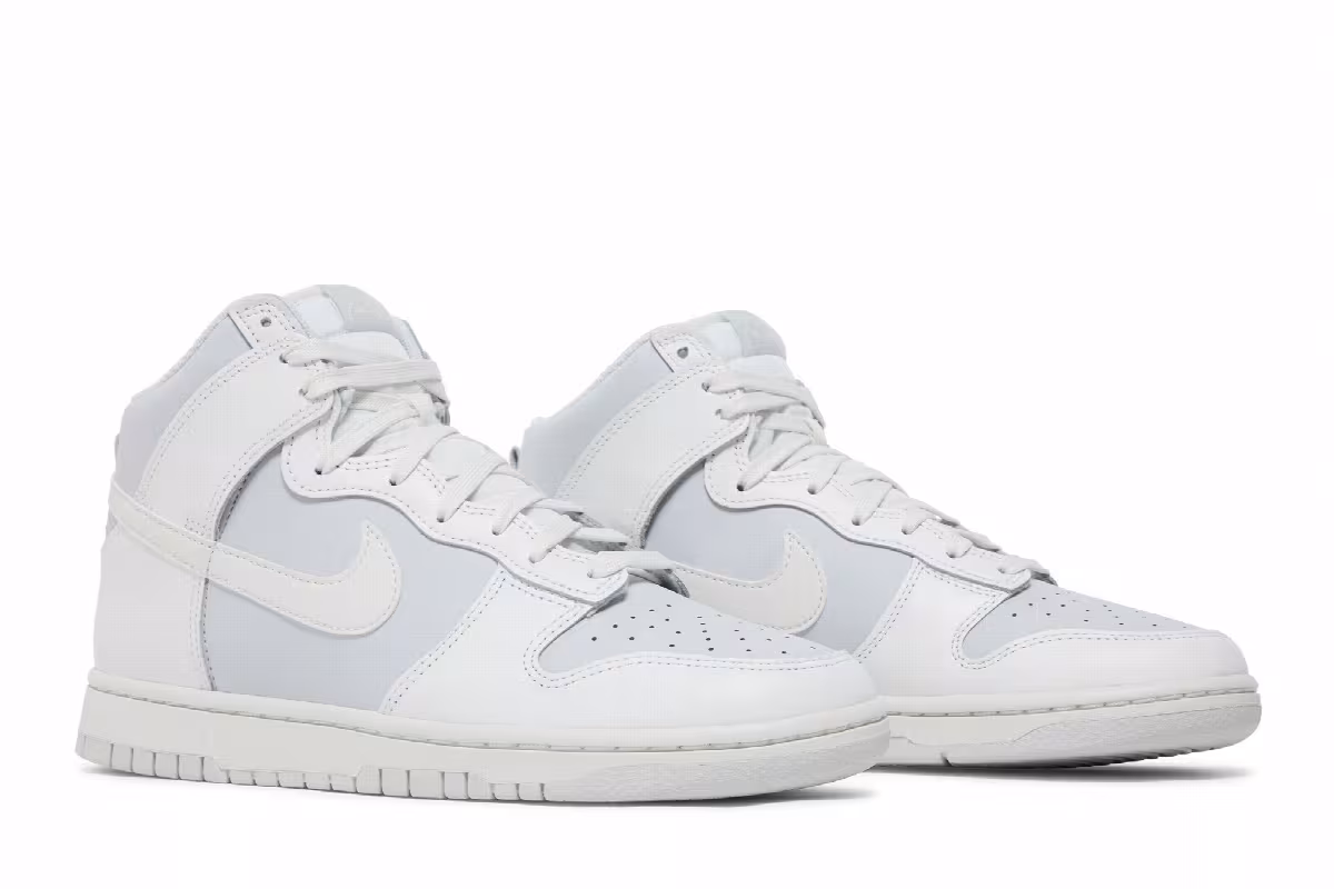 Nike Dunk High White Pure Platinum, view 9