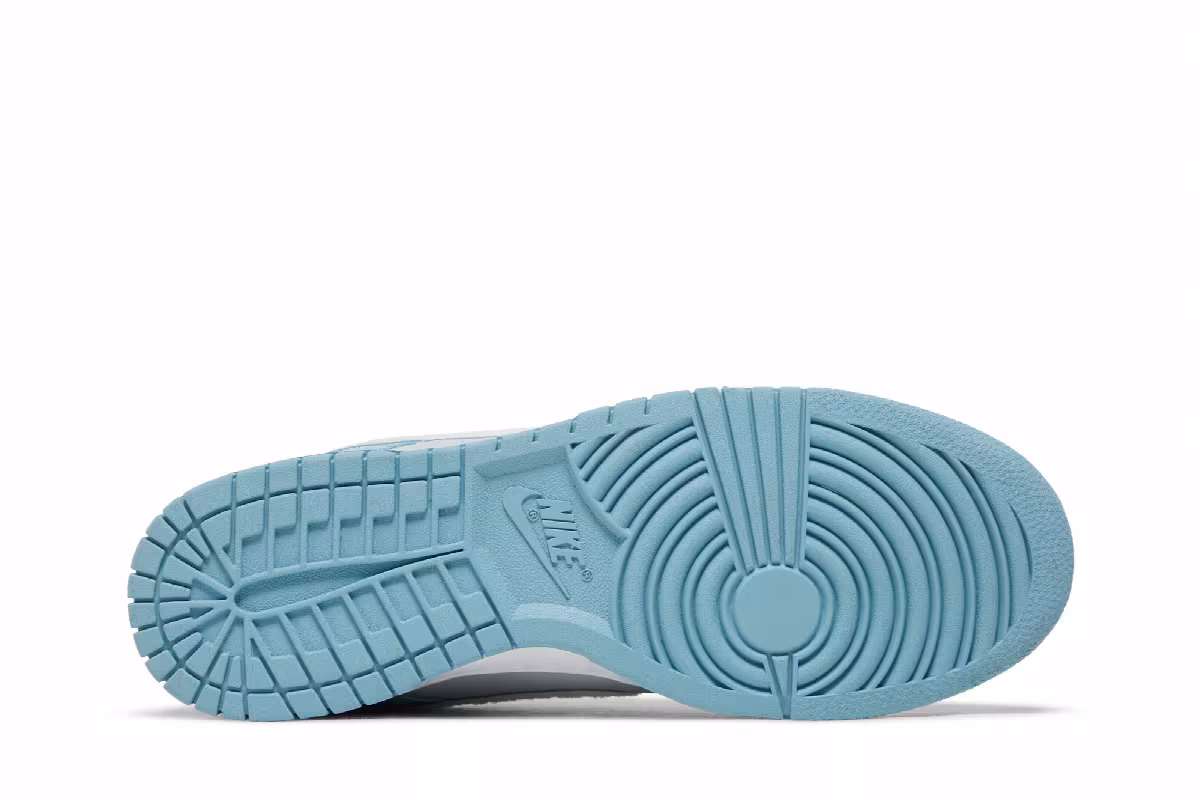 Nike Dunk Low Fleece Swoosh - Light Blue, view 5