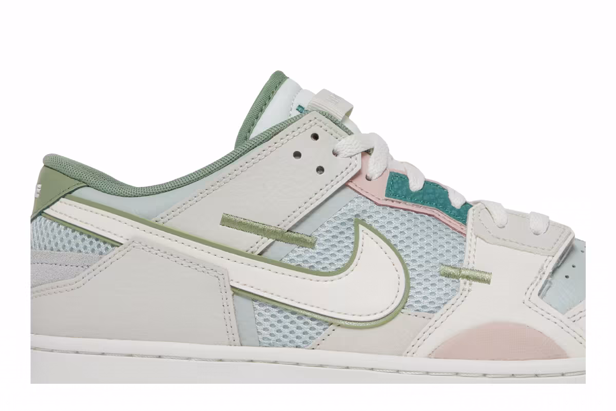 Nike Dunk Scrap SE Grey Haze Oil Green, view 3