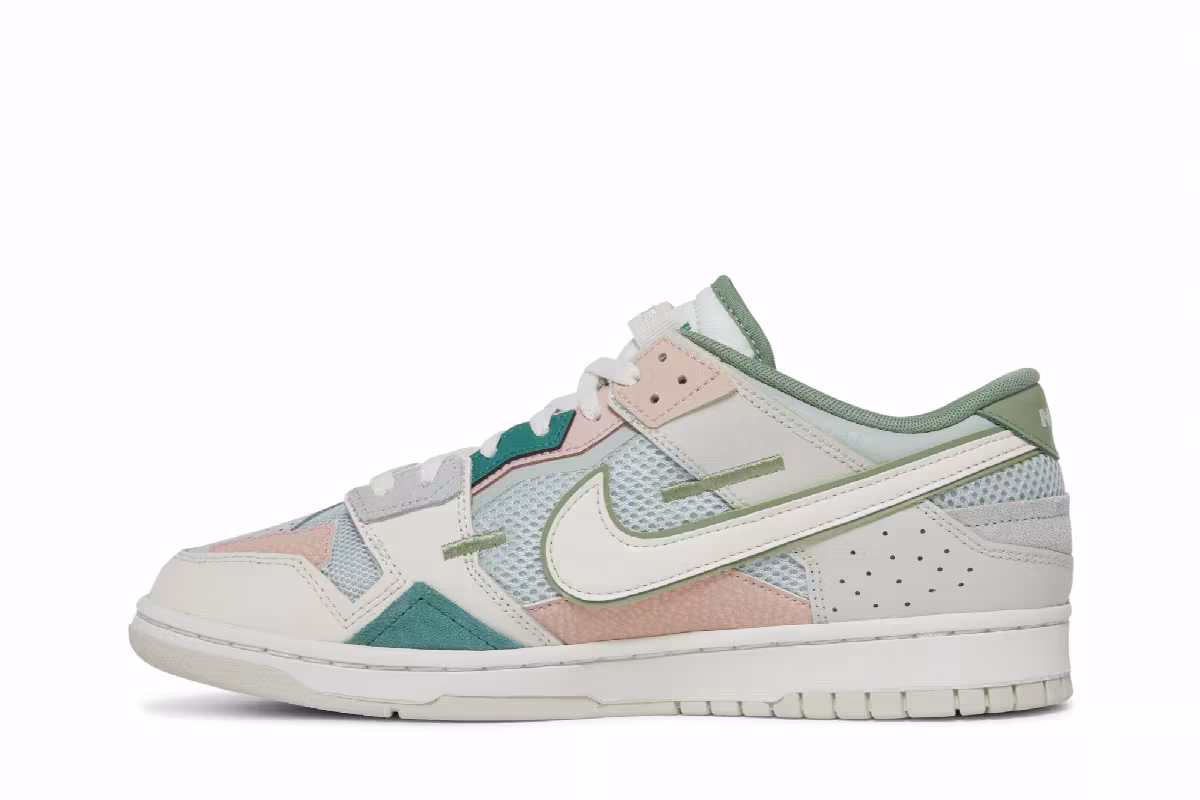 Nike Dunk Scrap SE Grey Haze Oil Green, view 4