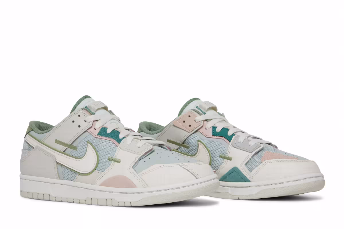 Nike Dunk Scrap SE Grey Haze Oil Green, view 9