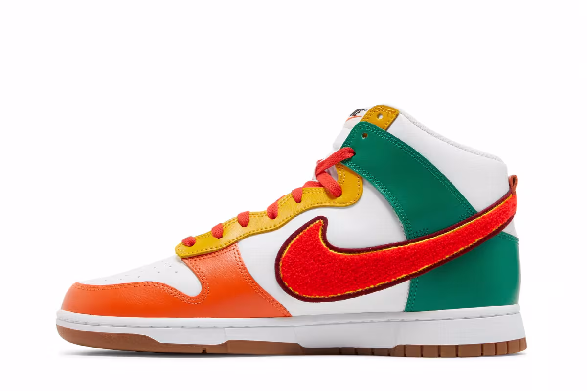 Nike Dunk High Chenille Swoosh, view 4