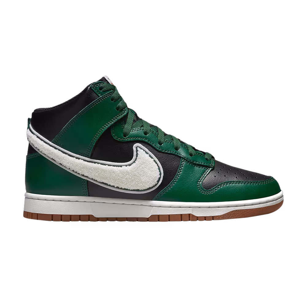 Nike Dunk High Chenille Swoosh - Gorge Green
