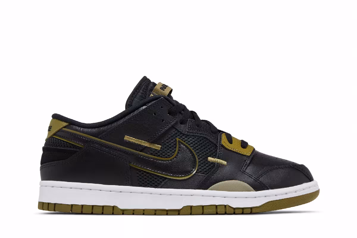 Nike Dunk Low Scrap Black Olive, view 2