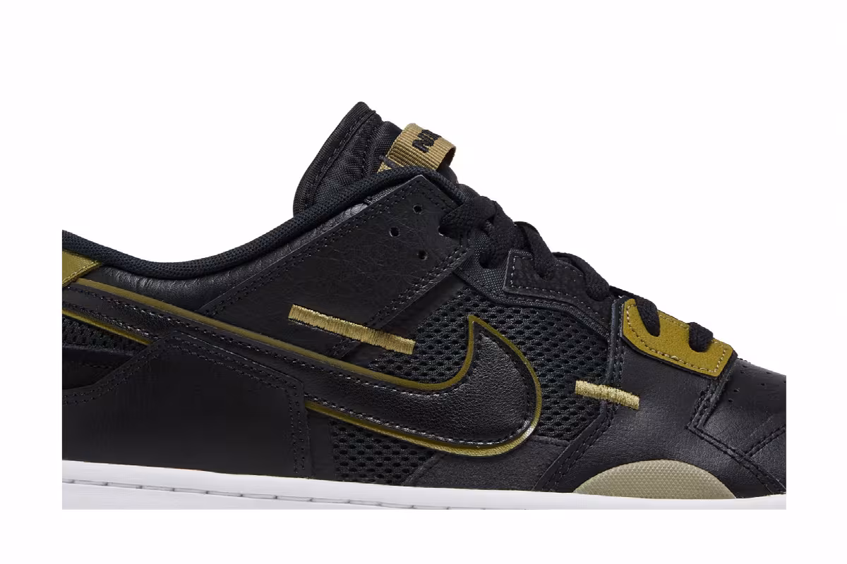 Nike Dunk Low Scrap Black Olive, view 3