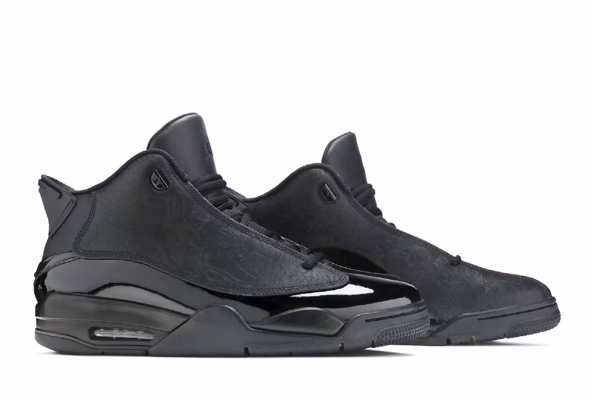 Air Jordan Dub Zero Triple Black, view 9