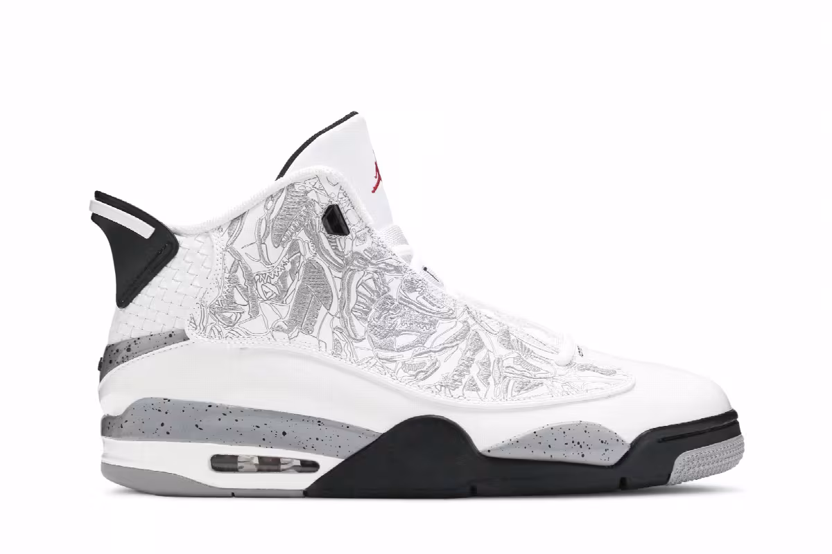 Air Jordan Dub Zero White Cement, view 2
