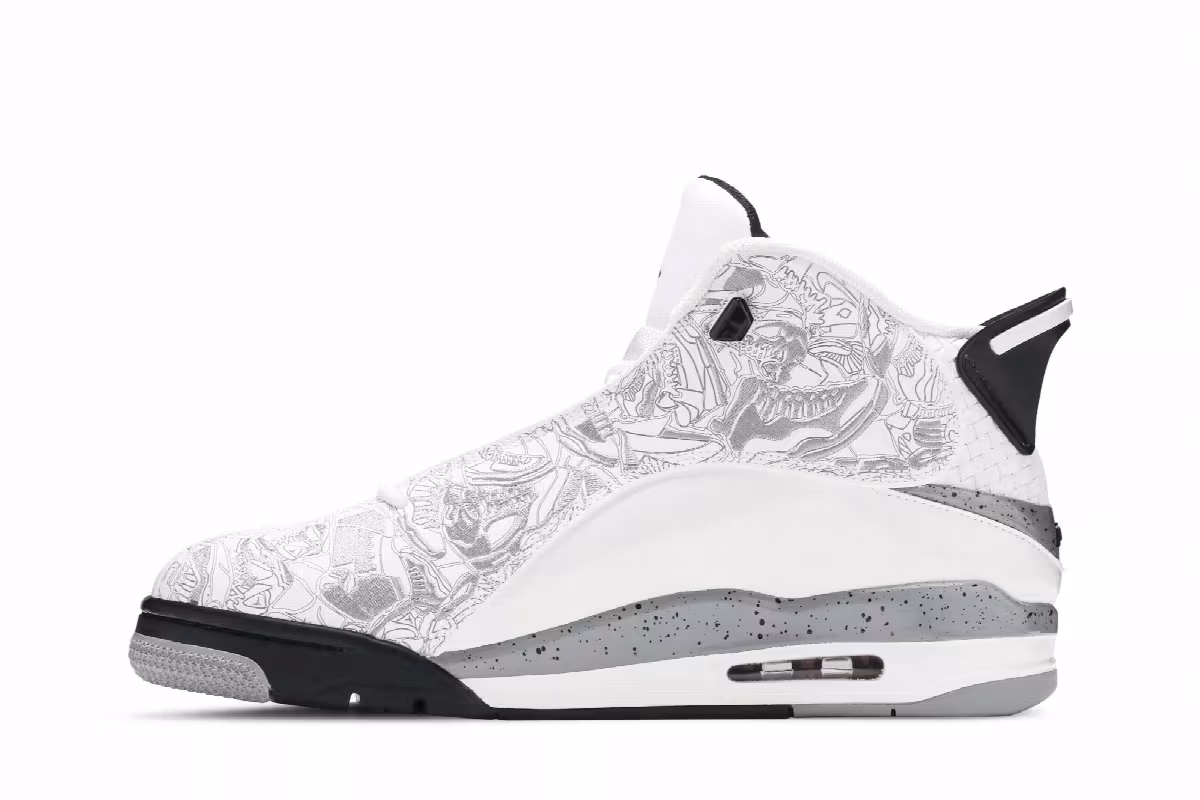 Air Jordan Dub Zero White Cement, view 4