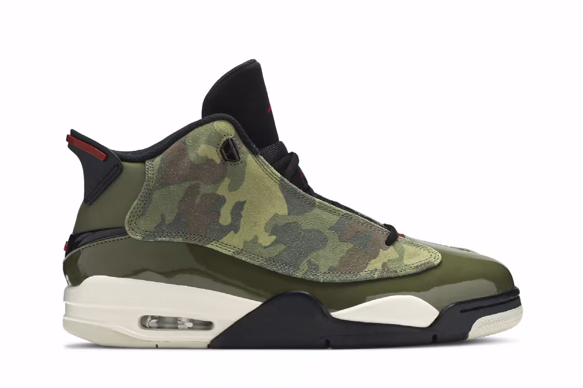 Air Jordan Dub Zero Olive Camo, view 2