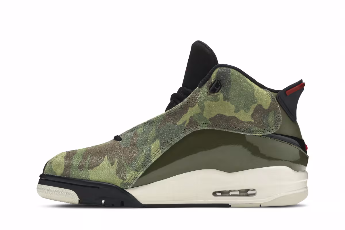 Air Jordan Dub Zero Olive Camo, view 4